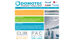 Desktop Screenshot of domotec-clim.com